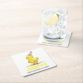 Little Chick Boerderij Birthday Chicken Kartonnen Onderzetters (Insitu)