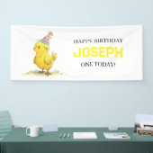 Little Chick Boerderij Birthday Chicken Spandoek (Beurs)