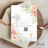 Little Chick Boerderij Girl Barnyard Floral Baby s Kaart