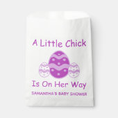 Little Chick Easter Baby shower Bedankzakje (Voorkant)
