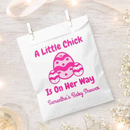 Little Chick Easter Baby shower Bedankzakje (Geknipt)