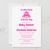 Little Chick Easter Baby shower Kaart (Voorkant)