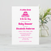 Little Chick Easter Baby shower Kaart (Staand voorkant)