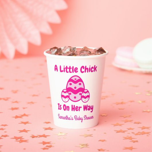 Little Chick Easter Baby shower Papieren Bekers (Insitu)