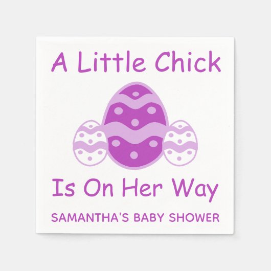 Little Chick Easter Baby shower Servet (Voorkant)