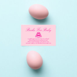 Little Chick Easter Books for Baby shower Informatiekaartje