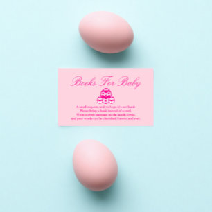 Little Chick Easter Books for Baby shower Informatiekaartje