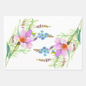 Little Chick Floral Baby shower Inpakpapier Vel (Voorkant)