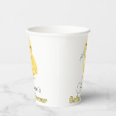 Little Chick Floral Baby shower Papieren Bekers (Rechts)