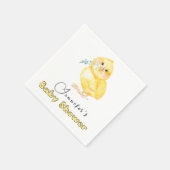 Little Chick Floral Baby shower Servet (Hoek)