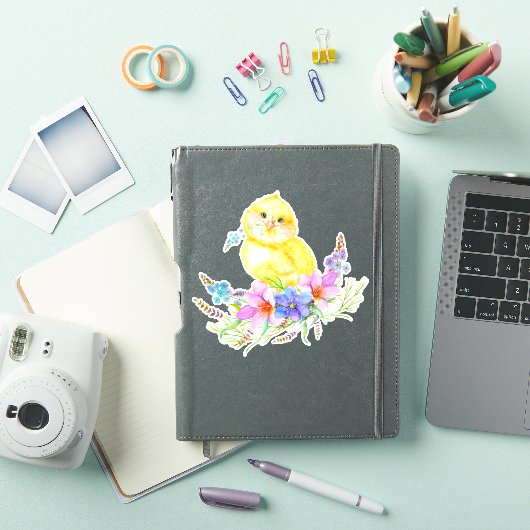 Little Chick Floral Sticker (iPad Cover)