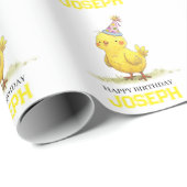 Little Chick Gepersonaliseerde Wrapping Paper Verj Cadeaupapier (Rol Hoek)