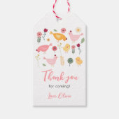 Little Chick Girl Boerderij Easter Chicken Birthda Cadeaulabel (Voorkant)