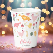 Little Chick Girl Boerderij Easter Chicken Birthda Papieren Bekers