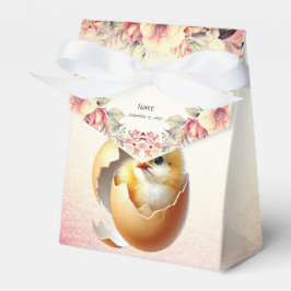 Little Chick Hatching Floral Favoriete Box Bedankdoosjes