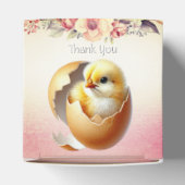 Little Chick Hatching Floral Favoriete Box Bedankdoosjes (Bovenkant)