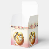 Little Chick Hatching Floral Favoriete Box Bedankdoosjes (Geopend)