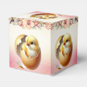 Little Chick Hatching Floral Favoriete Box Bedankdoosjes (Achterkant)
