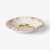 Little Chick Hatching Floral Paper Bowl Papieren Kommen (Gebogen)