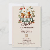 Little Chick Hatching Soon Baby shower Kaart (Voorkant)