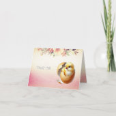 Little Chick Hatching Thank You Card Bedankkaart (Voorkant)