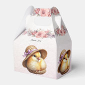 Little Chick Pink Ribbon Favoriete Box Bedankdoosjes (Achterkant)