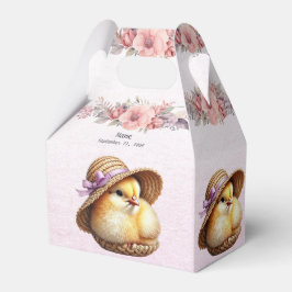 Little Chick Pink Ribbon Favoriete Box Bedankdoosjes