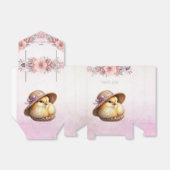 Little Chick Pink Ribbon Favoriete Box Bedankdoosjes (Uitgevouwen)