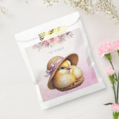 Little Chick Pink Ribbon Favoriete Tassen Bedankzakje (Gezegeld)