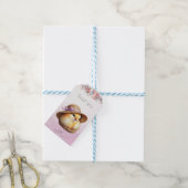 Little Chick Pink Ribbon Gift Label Cadeaulabel (Met Touw)