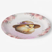 Little Chick Pink Ribbon Paper Bord (Gekanteld)