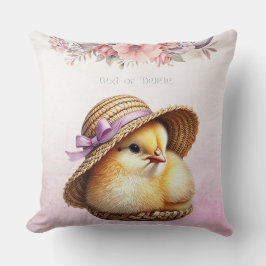 Little Chick Pink Ribbon Sierkussen