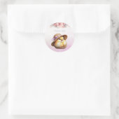 Little Chick Pink Ribbon Sticker (Tas)