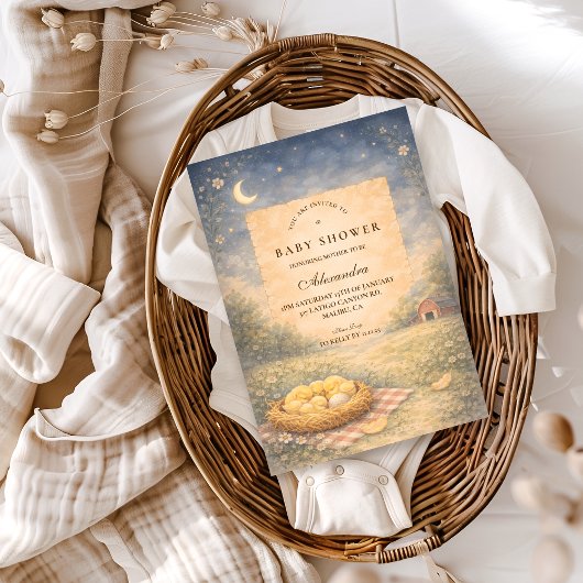 Little Chick Spring Baby Shower Kaart