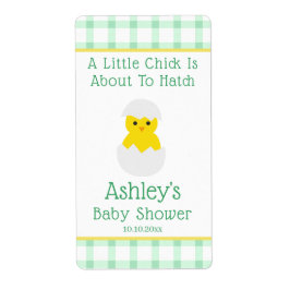 Little Chick To Hatch Gender Neutral Baby Shower Etiket