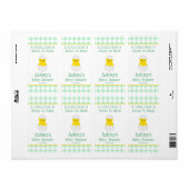 Little Chick To Hatch Gender Neutral Baby Shower Etiket (Full Sheet)