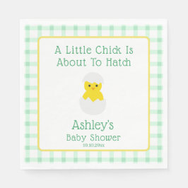 Little Chick To Hatch Gender Neutral Baby Shower Servet