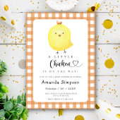 Little Chicken Baby shower Invitation Kaart
