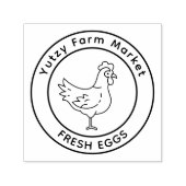Little Chicken Farm Market  Zelfinktende Stempel (Design)