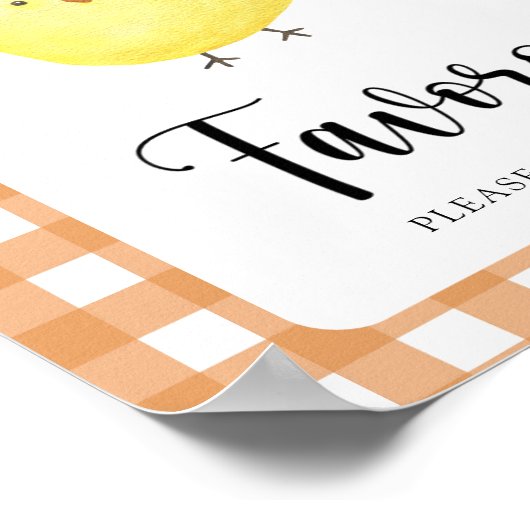 Little Chicken Favors Poster (Hoek)