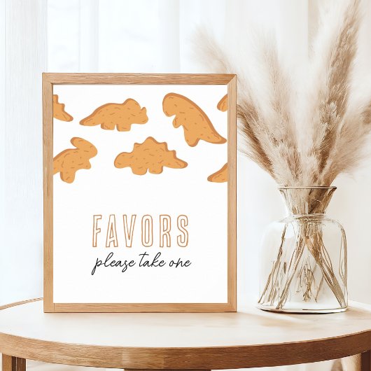 Little Chicken Nugget Baby shower Favors Poster