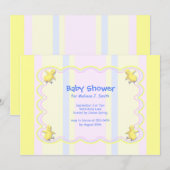 Little Chickens Baby shower Kaart (Voorkant / Achterkant)