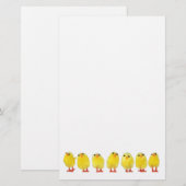 Little Chicks Stationery Briefpapier (Voorkant / Achterkant)
