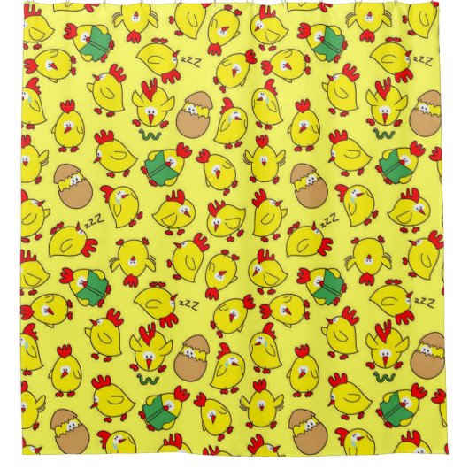 Little Chicky Chicky Douchegordijn (Voorkant)