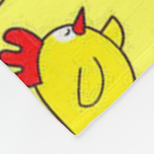 Little Chicky Chicky Fleece Deken (Hoek)