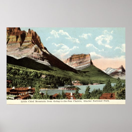 Little Chief Mountain, Glacier National Park, MT Poster (Voorkant)