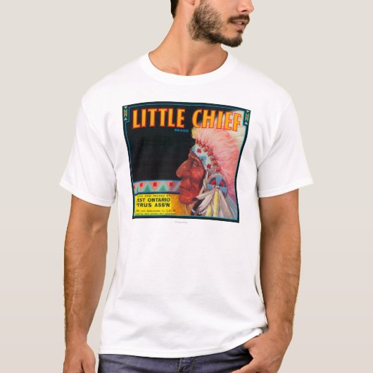 Little Chief Oranje LabelOntario, CA T-shirt (Voorkant)