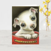 Little Chihuahua Kaart (Gele Bloem)