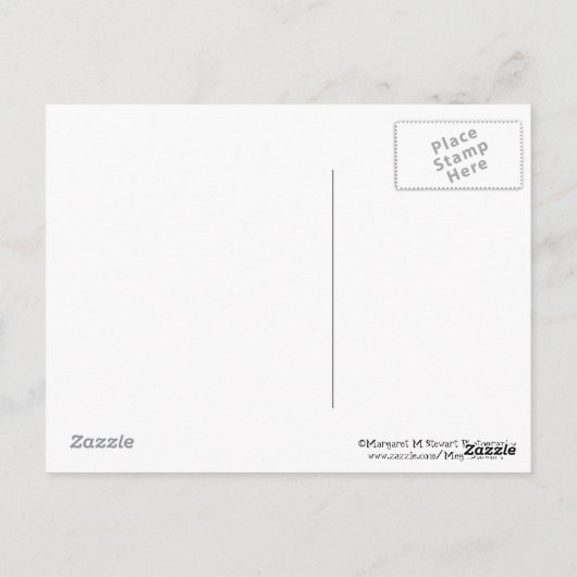 Little Chipmunk Reading Briefkaart (Achterkant)