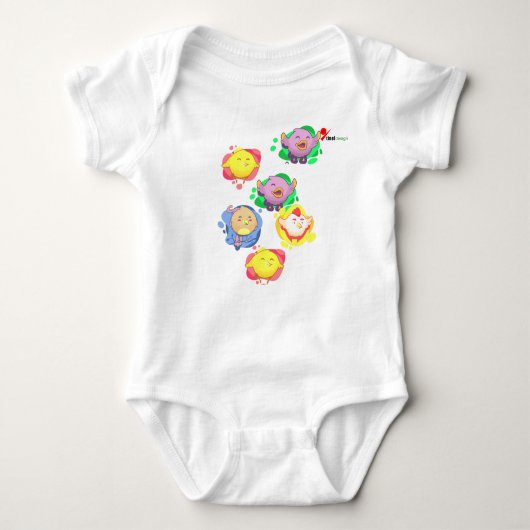 Little Chirpers Baby Bodysuit (Voorkant)